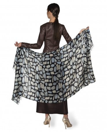 Палантин Женский W40-PIERRES/VERT.NOIR